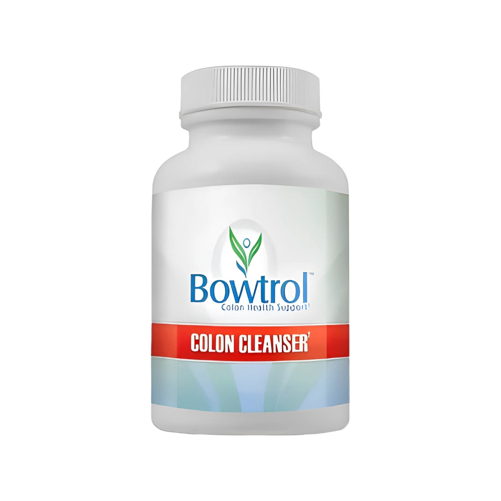 Bowtrol Colon Health Support bottle with a white cap and red Colon Cleanser label