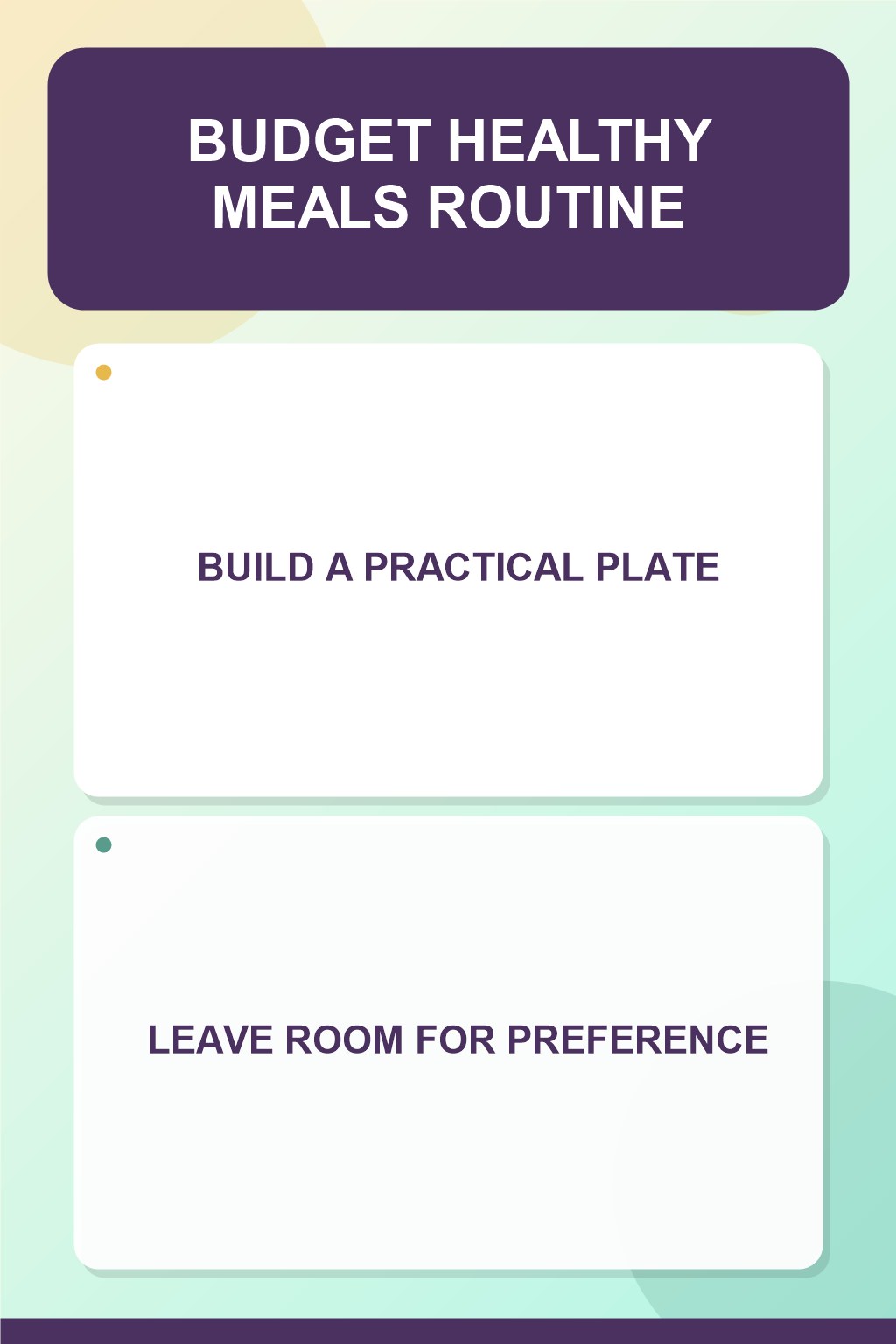 Bright Balanced Table for Budget Healthy Meals in a sunlit dining corner, showing a practical, attainable routine with readable guidance.