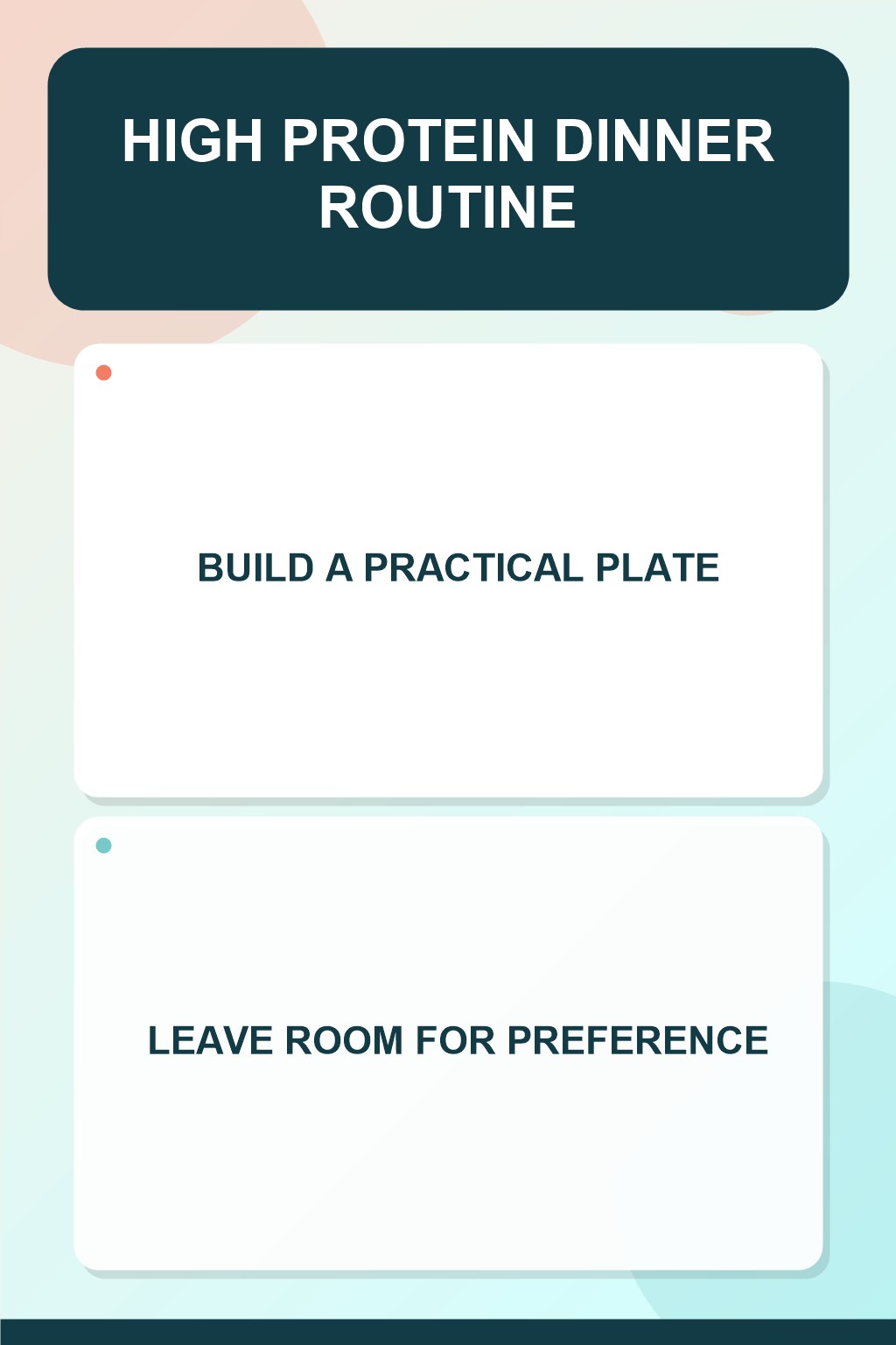 Bright Balanced Table for High Protein Dinner in a modest grocery-prep table, showing a practical, attainable routine with readable guidance.
