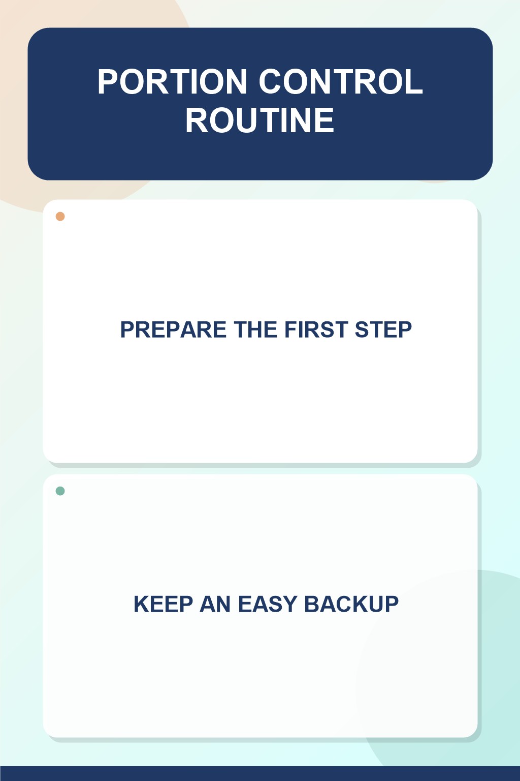 Calm Breakfast Setup for Portion Control in a family kitchen counter, showing a practical, attainable routine with readable guidance.