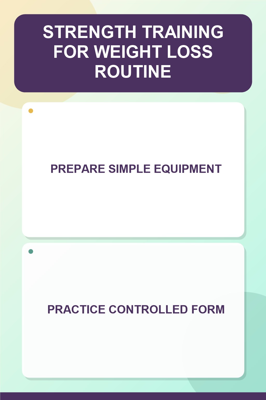 Calm Strength Setup for Strength Training for Weight Loss in a practical home office, showing a practical, attainable routine with readable guidance.