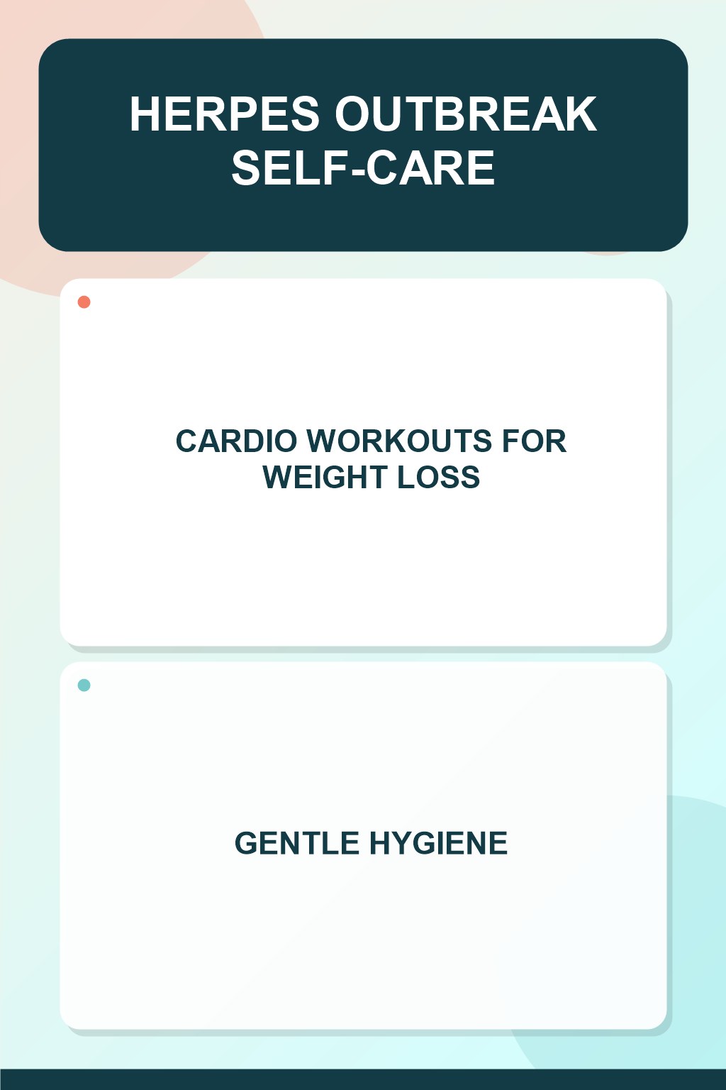 Active-Day Hygiene Basics infographic for Cardio Workouts for Weight Loss, presenting respectful general HSV self-care comfort, hygiene, and safety education.