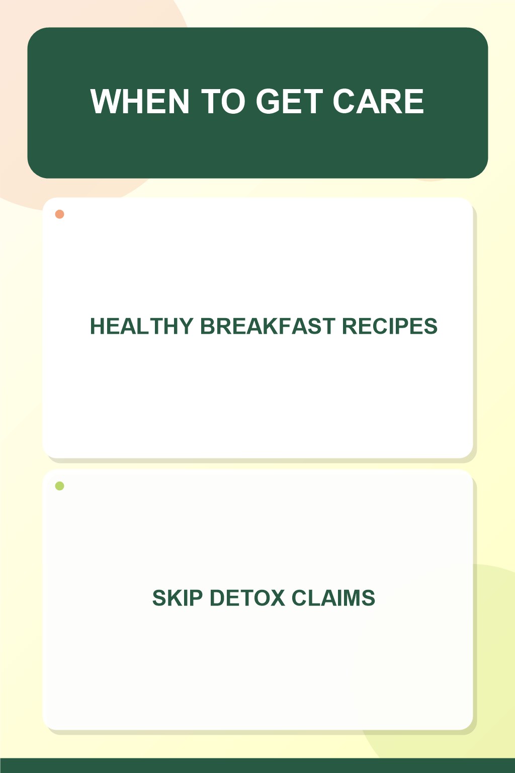 Food Myth Versus Fact infographic for Healthy Breakfast Recipes, presenting respectful general HSV self-care comfort, hygiene, and safety education.