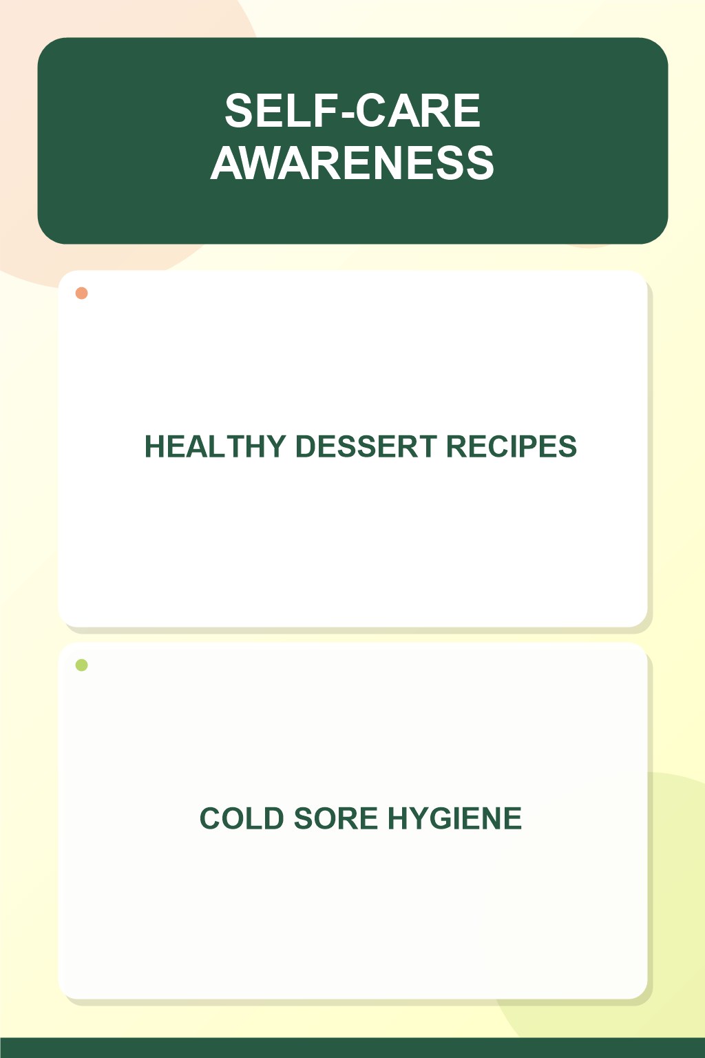 Cold Sore Hygiene at Mealtime infographic for Healthy Dessert Recipes, presenting respectful oral herpes comfort, hygiene, and safety education.