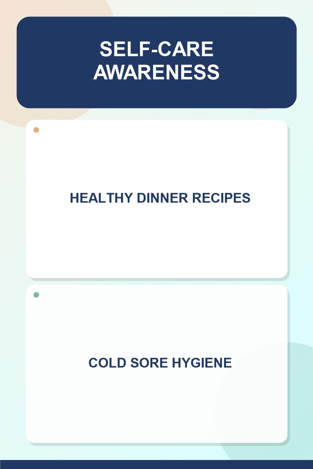Cold Sore Hygiene at Mealtime infographic for Healthy Dinner Recipes, presenting respectful oral herpes comfort, hygiene, and safety education.