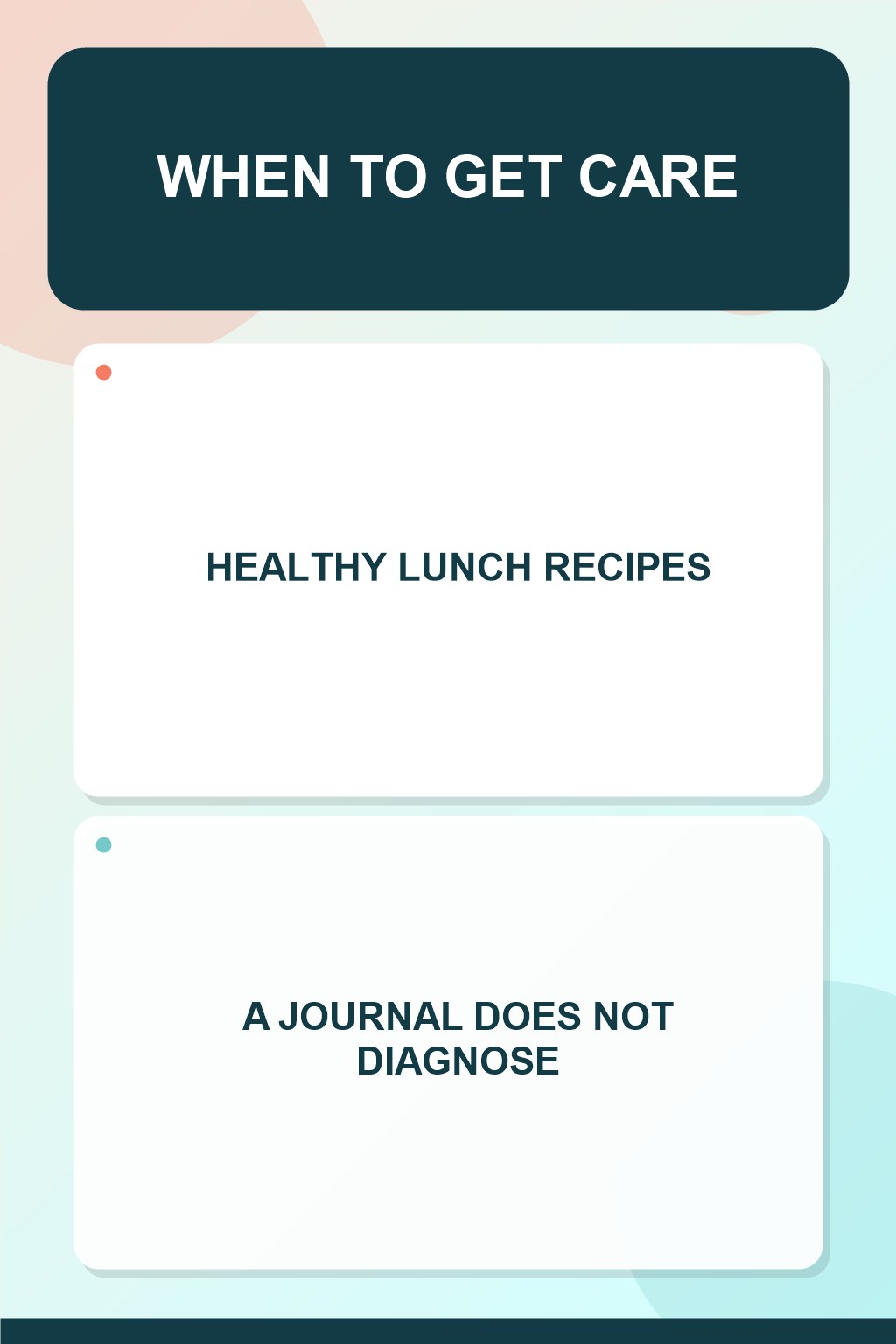 Outbreak Pattern Notes infographic for Healthy Lunch Recipes, presenting respectful general HSV self-care comfort, hygiene, and safety education.