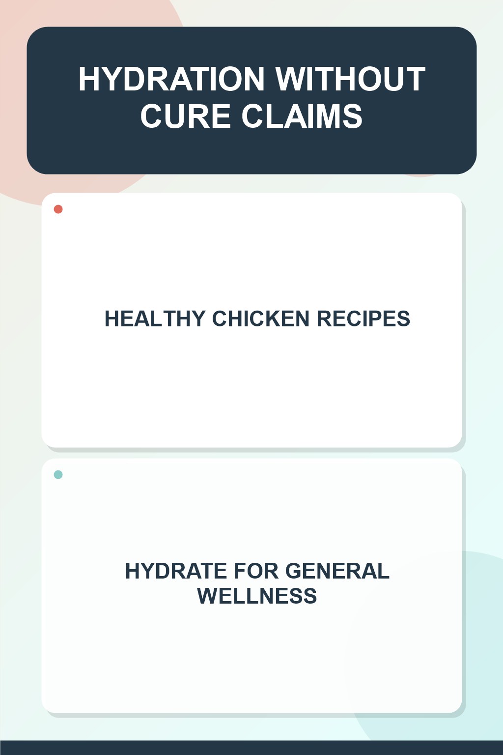 Hydration Without Cure Claims infographic for Healthy Chicken Recipes, presenting respectful general HSV self-care comfort, hygiene, and safety education.