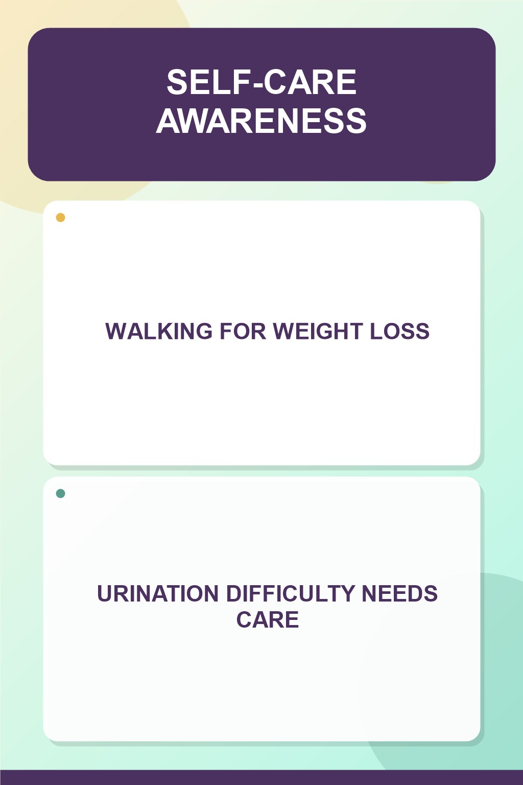 Genital Symptom Care Check infographic for Walking for Weight Loss, presenting respectful genital herpes comfort, hygiene, and safety education.