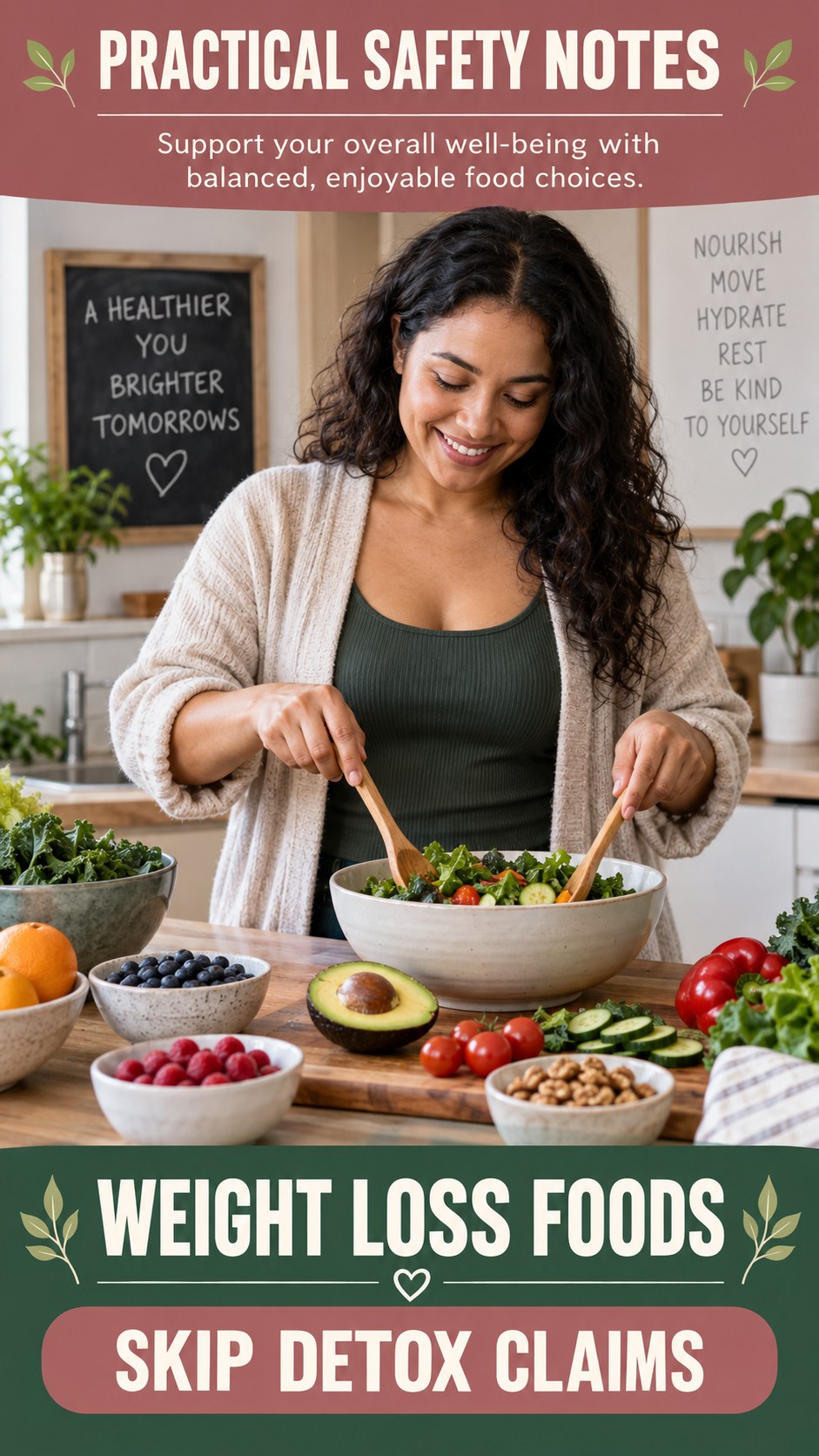 Food Myth Versus Fact infographic for Weight Loss Foods, presenting respectful general HSV self-care comfort, hygiene, and safety education.