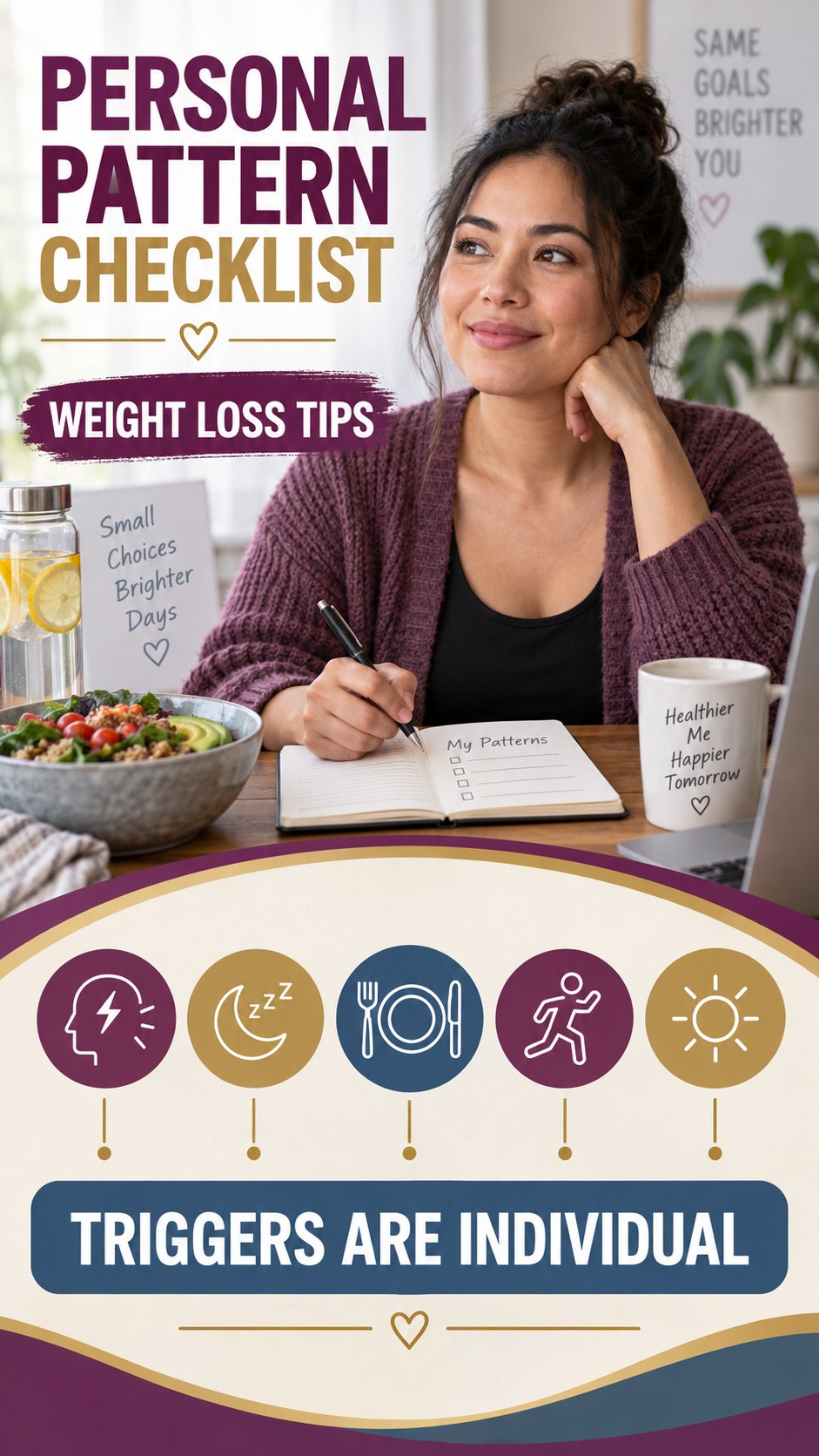 Cold Sore Myth Versus Fact infographic for Weight Loss Tips, explaining that possible cold-sore triggers vary by person.